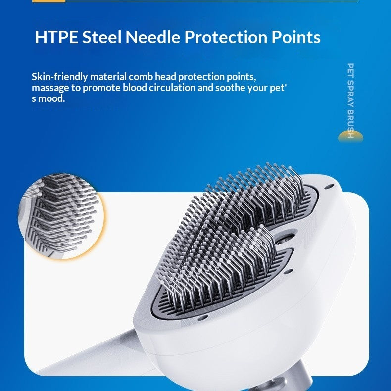 Pet Spray Comb Grooming Tool – Hair Cleaning & Massage Brush for Dogs & Cats