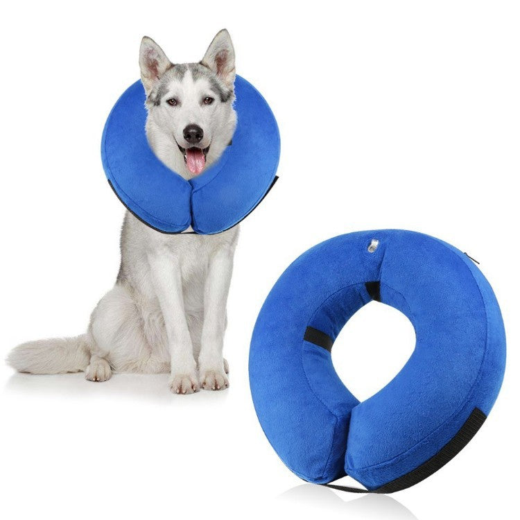Inflatable Pet Recovery Collar – Soft Protective Cone for Dogs & Cats