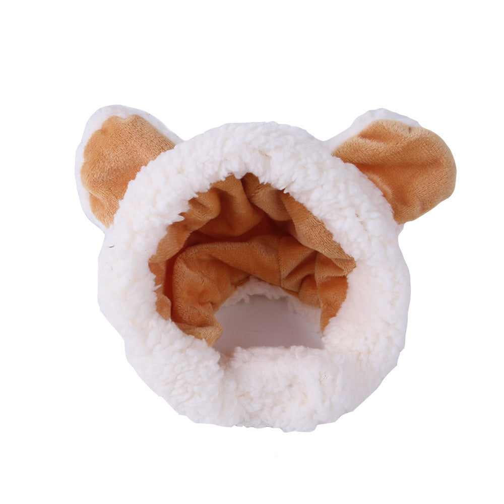 Funny Curly Hair Pet Hat for Cats & Dogs | Cute Wig Costume for Pets