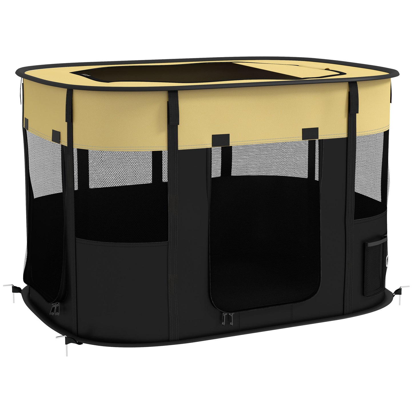 Foldable Dog Pen with Storage Bag – Portable Indoor/Outdoor Pet Playpen