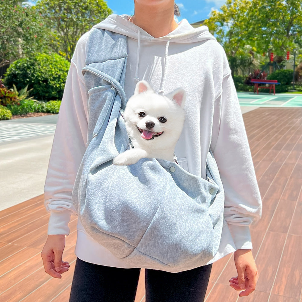 Autumn Winter Pet Carrier Crossbody Bag – Cat & Small Dog Outdoor Travel Shoulder Bag