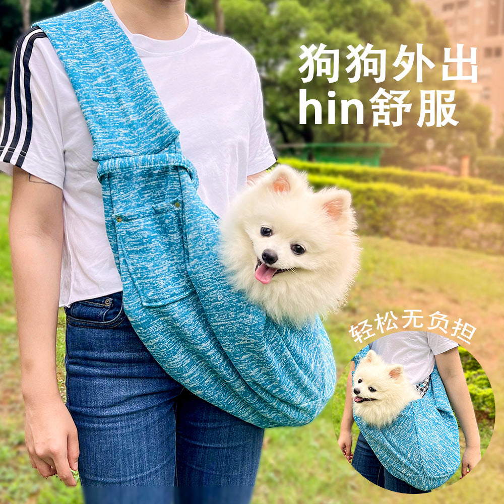 Autumn Winter Pet Carrier Crossbody Bag – Cat & Small Dog Outdoor Travel Shoulder Bag