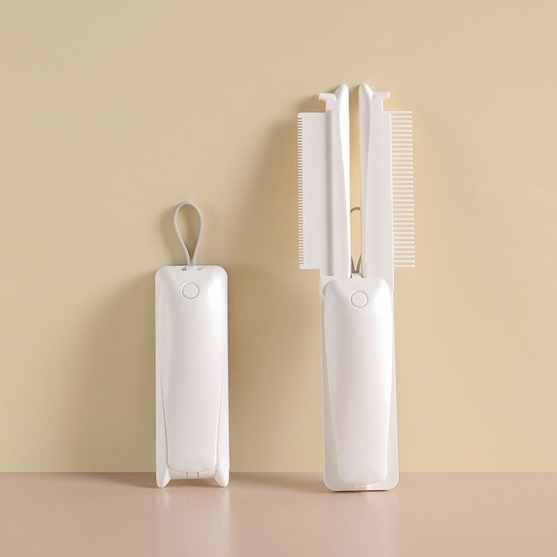 Foldable Pet Grooming Comb – Detangling & De-Shedding Brush for Dogs & Cats