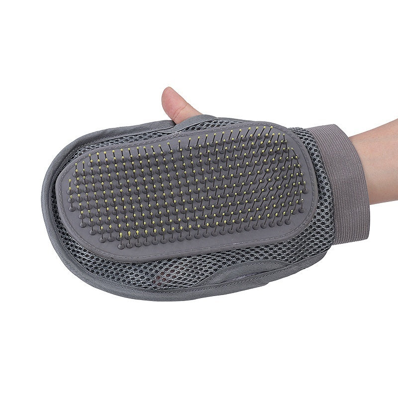 Pet Grooming Gloves Hair Remover – Bath Massage Comb Glove for Cats & Dogss