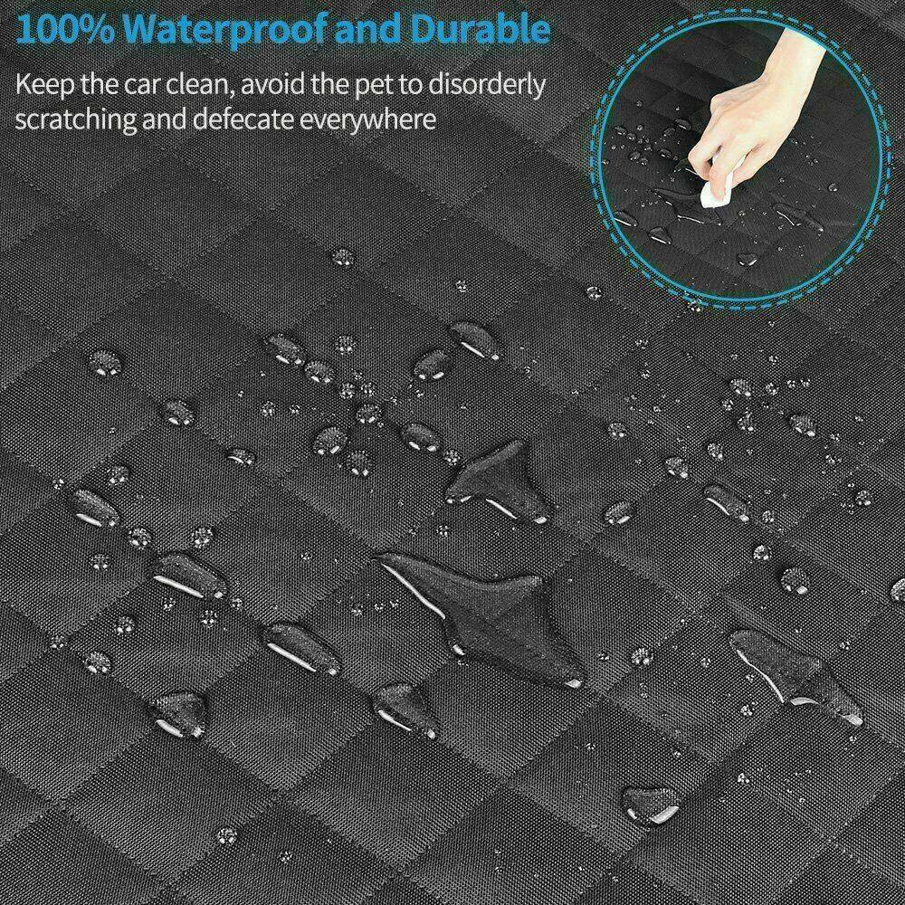 Waterproof Dog Car Seat Cover Hammock – Anti-Slip Pet Back Seat Protector for Cars, SUVs & Trucks
