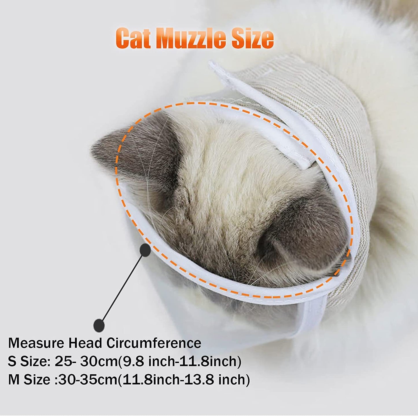 Anti Bite Pet Muzzle Mask – Breathable Grooming Muzzle for Cats & Dogs