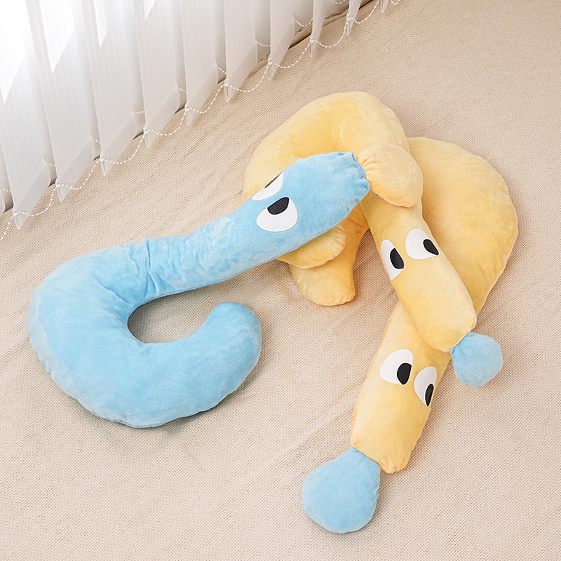 Moon Shape Pet Sleeping Pillow for Dogs & Cats | Soft Plush Pet Cushion Bed
