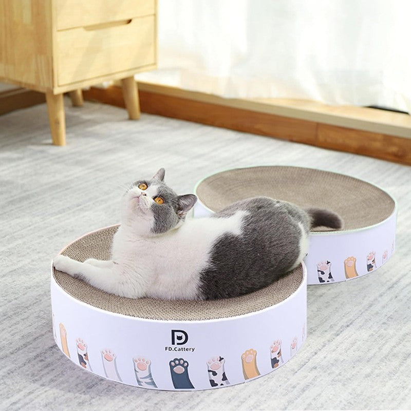 Round Cat Scratching Board & Nest – Multifunctional Scratcher Bed for Indoor Cats