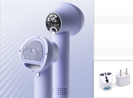 Smart Pet Hair Dryer & Grooming Comb – Silent Dog & Cat Blow Dryer Brush