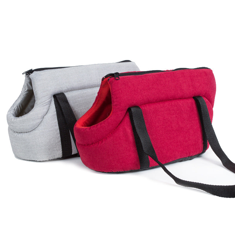 Portable Dog Carrier Bag – Breathable Mesh Travel Pet Bag for Small Dogs & Cats | Foldable & Lightweight