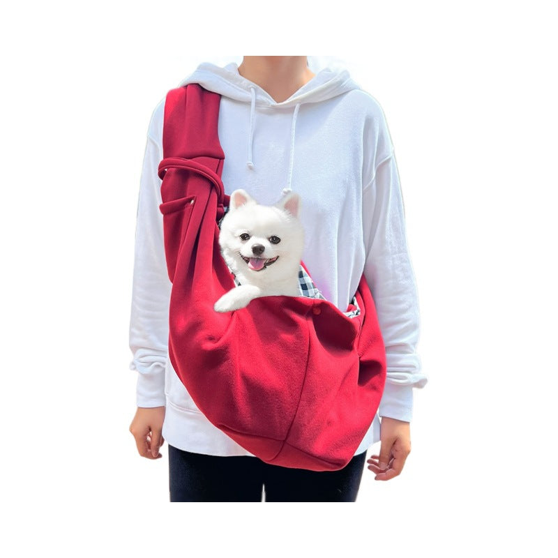 Autumn Winter Pet Carrier Crossbody Bag – Cat & Small Dog Outdoor Travel Shoulder Bag
