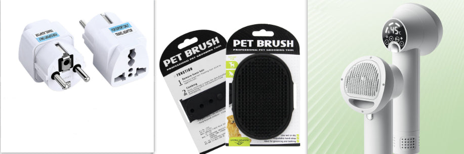 Smart Pet Hair Dryer & Grooming Comb – Silent Dog & Cat Blow Dryer Brush