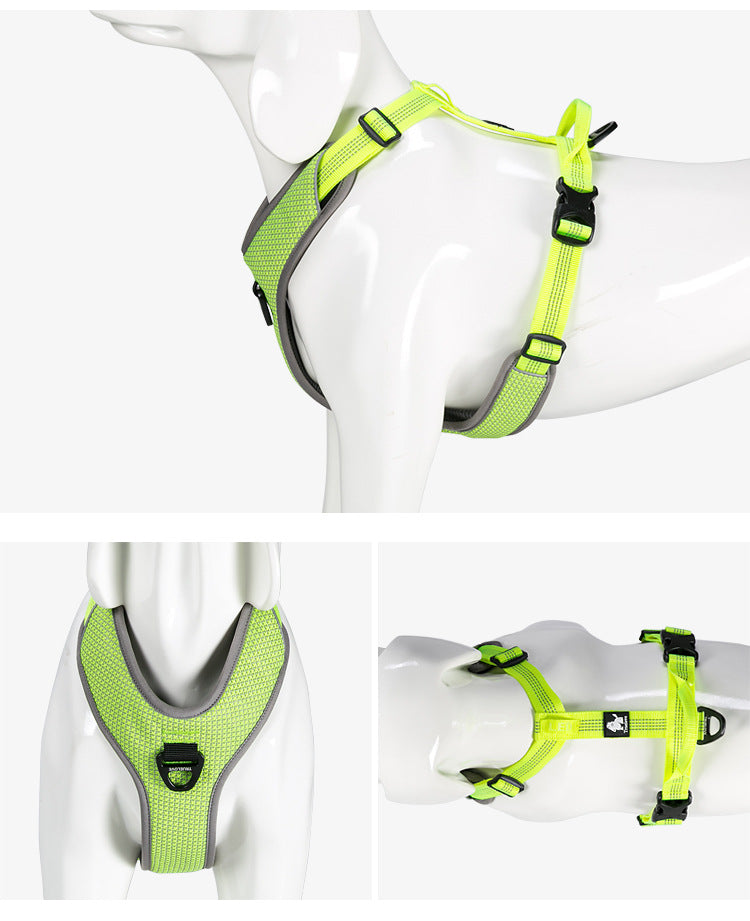 Reflective Dog Harness Vest – Explosion-Proof Adjustable Pet Walking Tank Top