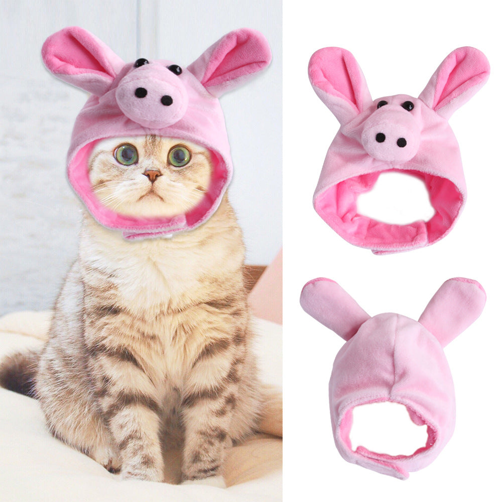 Funny Curly Hair Pet Hat for Cats & Dogs | Cute Wig Costume for Pets