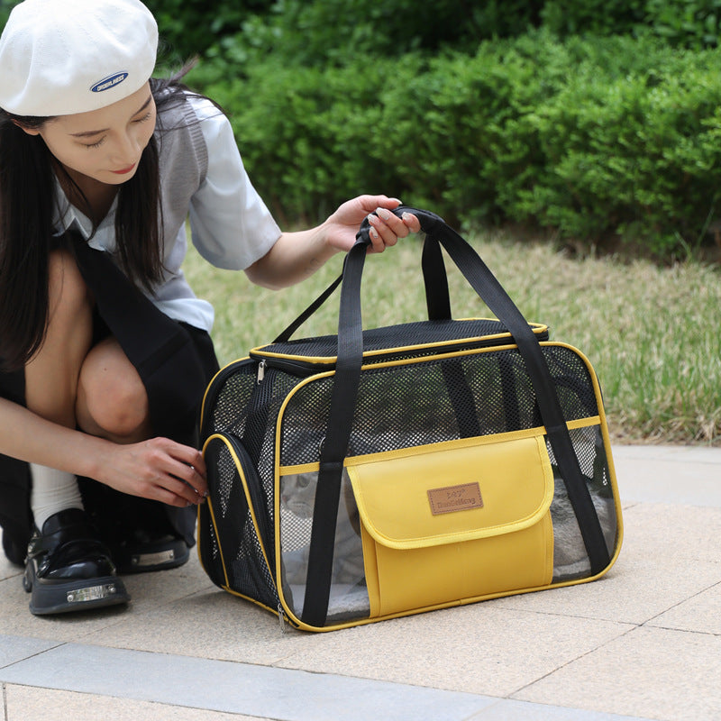 Breathable Oxford Cloth Pet Carrier Shoulder Bag for Small Dogs & Cats – Portable Pet Sling Bag