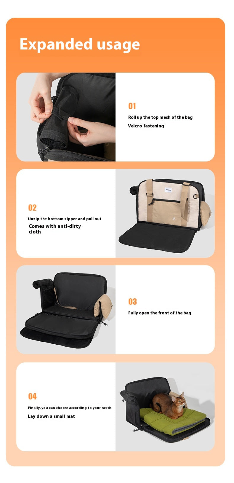 Outdoor Portable Crossbody Pet Carrier Bag – Breathable Canvas Cat & Small Dog Shoulder Bag