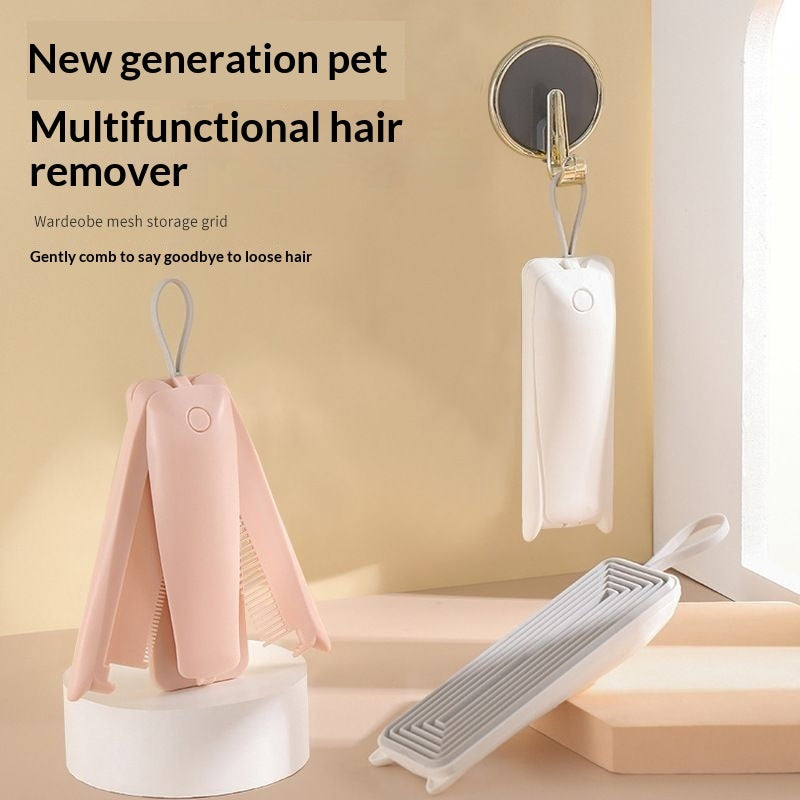 Foldable Pet Grooming Comb – Detangling & De-Shedding Brush for Dogs & Cats