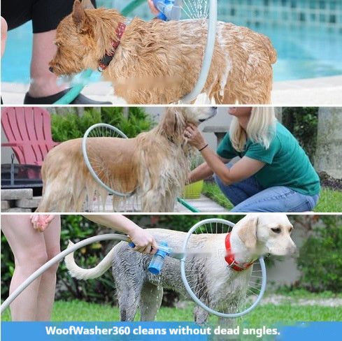 Pet Shower Brush Bathing Device – 3 in 1 Dog & Cat Bath Massage Grooming Brush