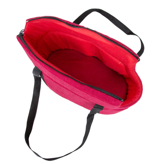 Portable Dog Carrier Bag – Breathable Mesh Travel Pet Bag for Small Dogs & Cats | Foldable & Lightweight