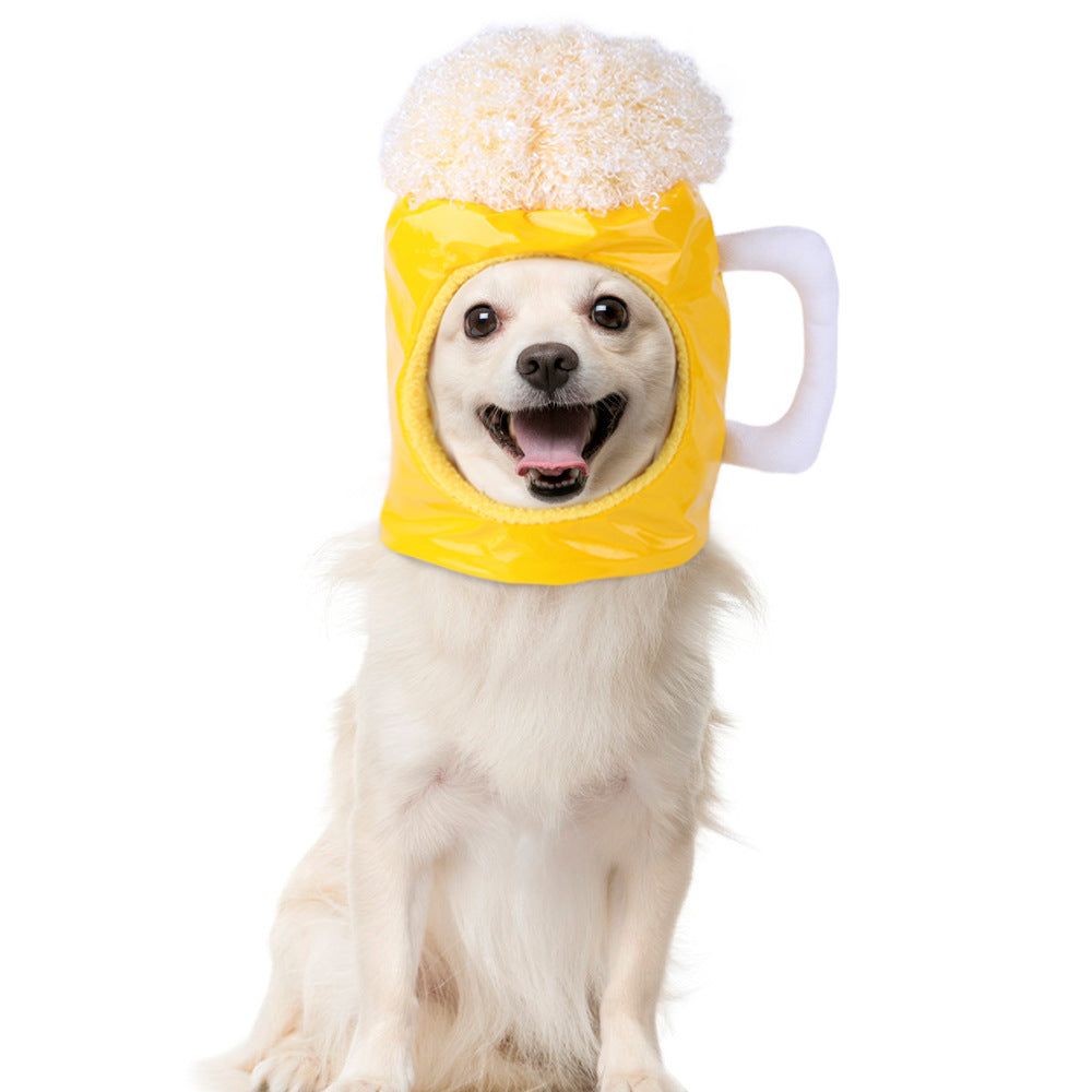 Funny Curly Hair Pet Hat for Cats & Dogs | Cute Wig Costume for Pets
